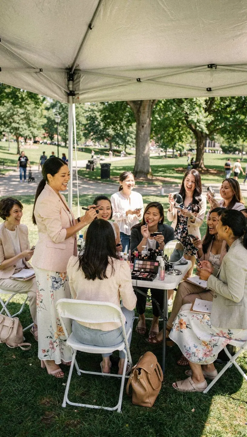 Profesjonalne szkolenie offline dla konsultantów branży beauty w nowoczesnym centrum szkoleniowym.
